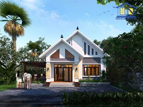 MẪU NHÀ CẤP 4 ĐẸP 100M2 3 PHÒNG NGỦ | THIẾT KẾ NHÀ PHAN THIẾT