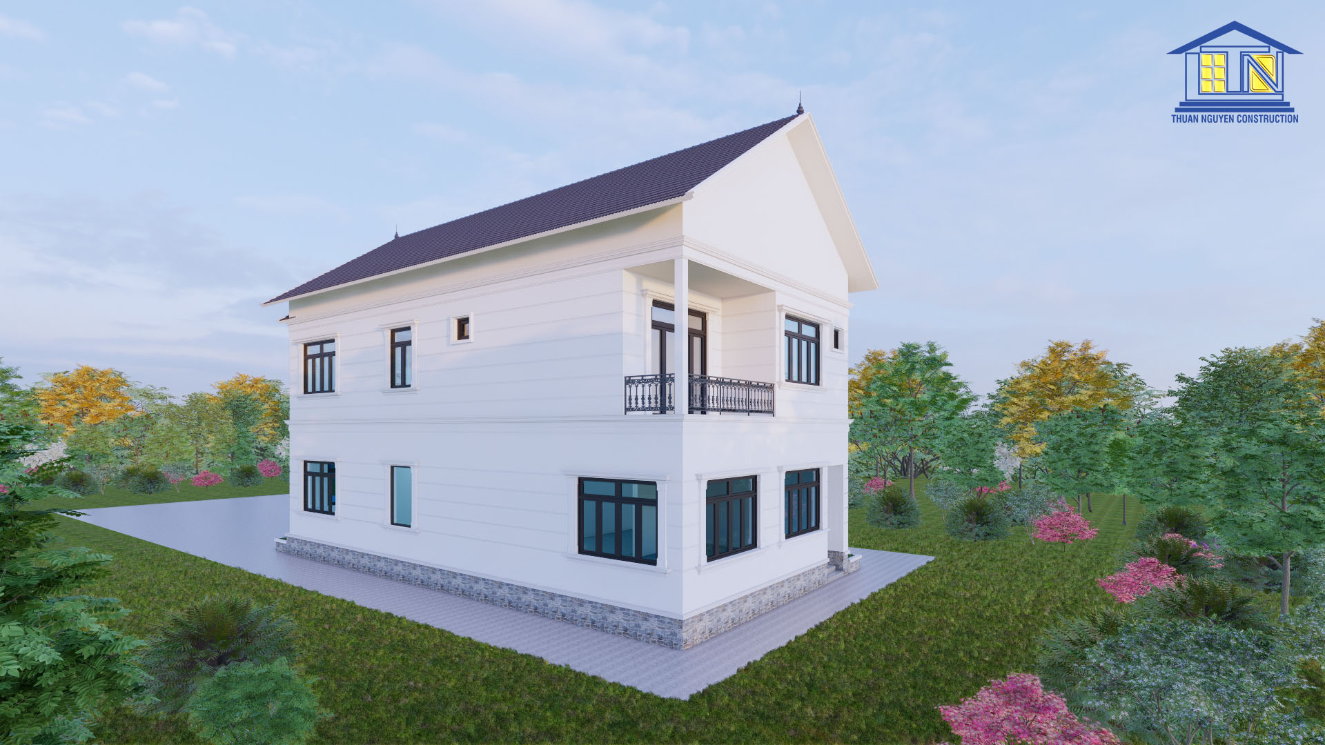 Toàn bộ cửa kính sử dụng kính 2 lớp ngăn chặn các bức xạ có hại cho sức khỏe