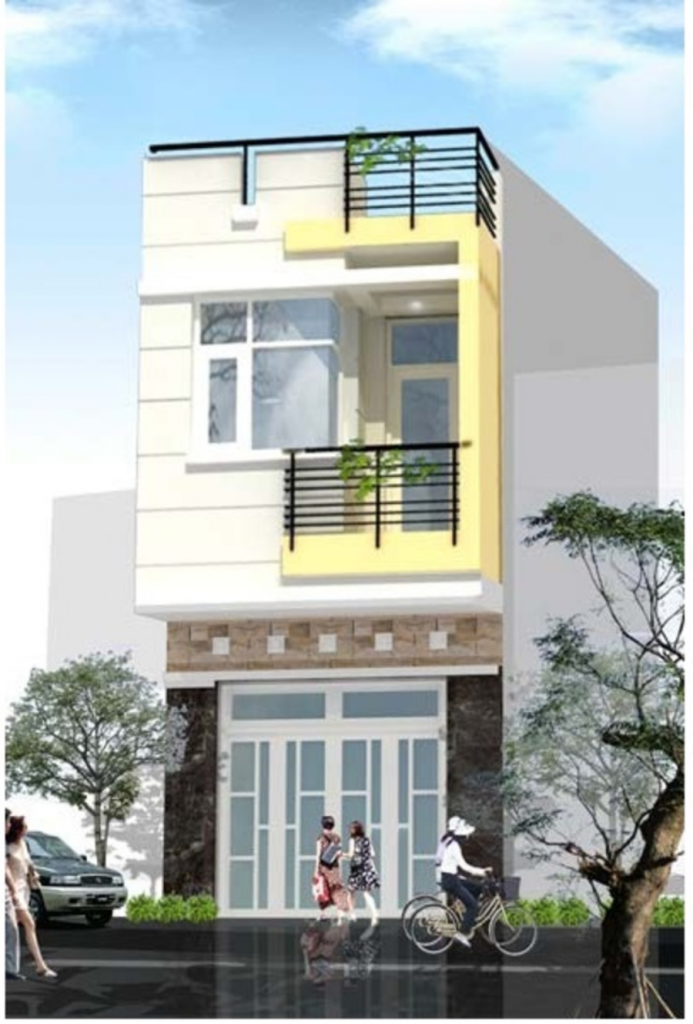 Mẫu nhà phố 1 trệt 1 lầu số 9